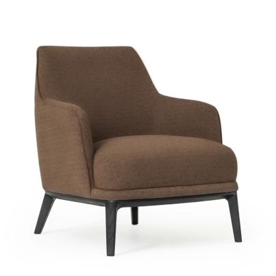 Wing chair ALBA brown/QUEEN 13