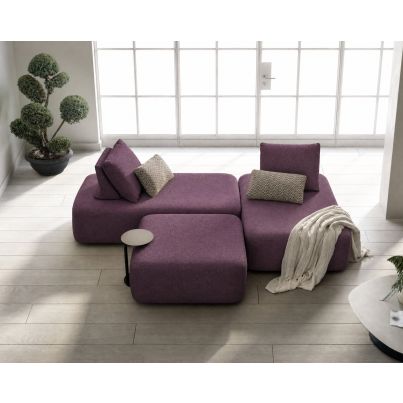 Modular sofa SAMOA MATRIX 220x105x91/160x105x91 Ottoman 105x105x44 Alessia