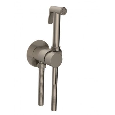 Смесител за биде за вграждане с хигиенен душ ЕЛИДА 3314BS, четкан никел