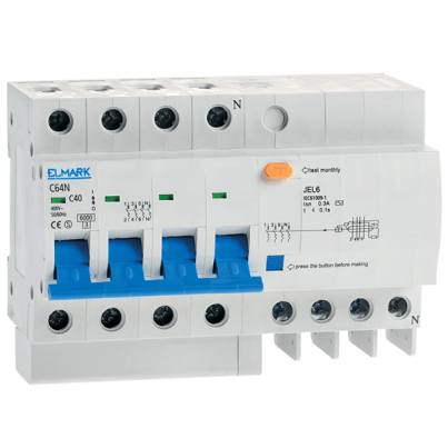 Combined residual current device JEL6 C50 4P 50A/300mA