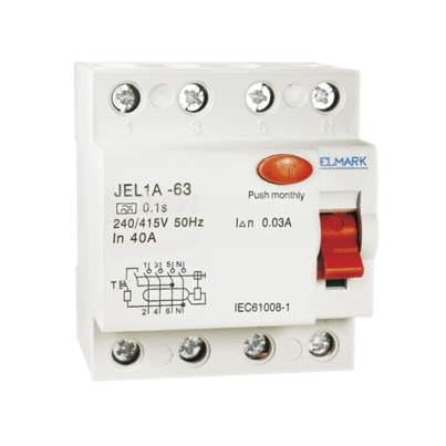 Residual current device JEL1A 4P 10A/30mA