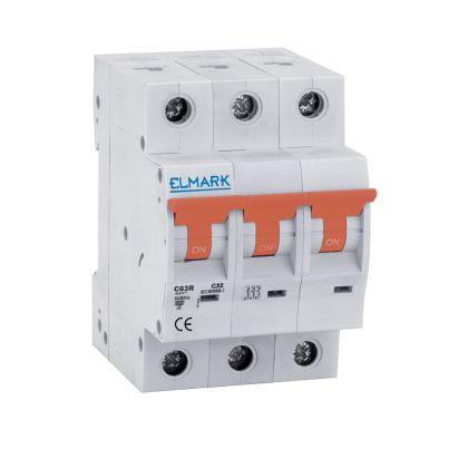 АВТОМАТИЧЕН ПРЕКЪCВАЧ MCB C63R 25A 3P 6kA КРИВА C