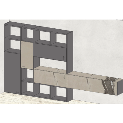 Модулна ТВ композиция SL4257