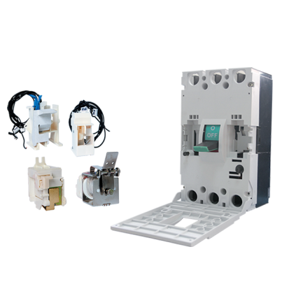 Electronic molded case circuit breaker DS-3E 1000A 3P 415V with mounted MX + OF