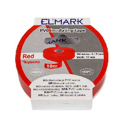 Insulating tape 10Mx19mm Red