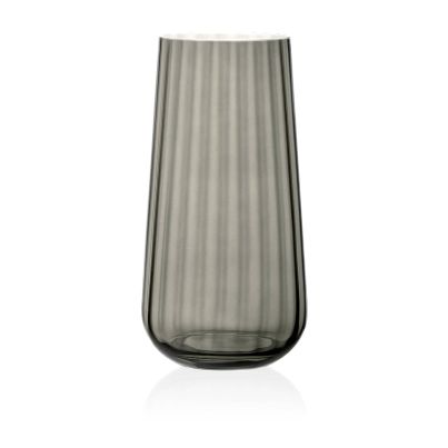 RONA Ваза от оптично стъкло Fade onyx h 25см