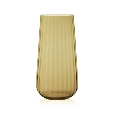 RONA Ваза от оптично стъкло Fade citrine h 25см