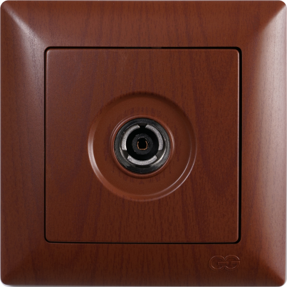 VISAGE TV Socket Dark Mahogany