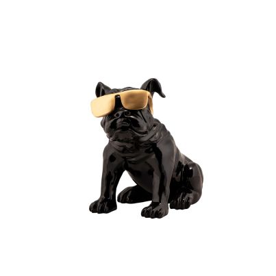 IMAGELAND ДЕКОРАЦИЯ BULLDOG WITH GOLDEN SUNGLASSES