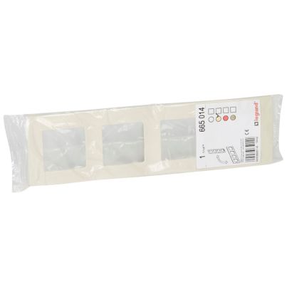 LEGRAND Four gangs panel NILOE ivory