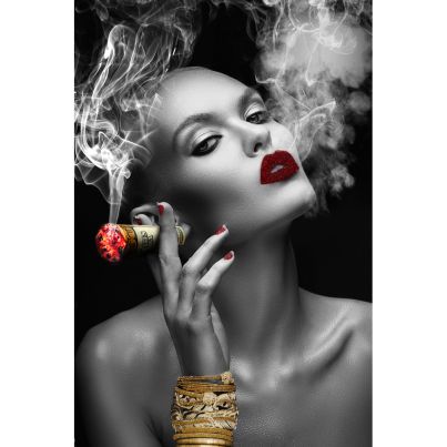 IMAGELAND СТ. КАРТИНА SMOKING BEAUTY WITH RED LIPS