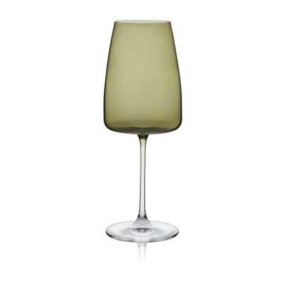 RONA Чаши за вино Deco fade emerald 510мл 4бр