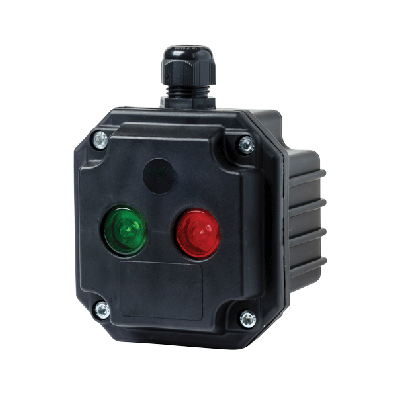 Box with 1 green Light Indic. with 1 entryIP65