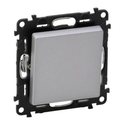 LEGRAND VALENA LIFE ONE BUTTON ONE WAY SWITCH ALUMINIUM