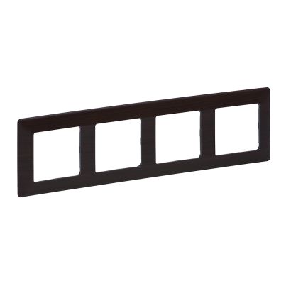 LEGRAND VALENA LIFE DECORATIVE FOURFOLD PANEL DARK WOOD