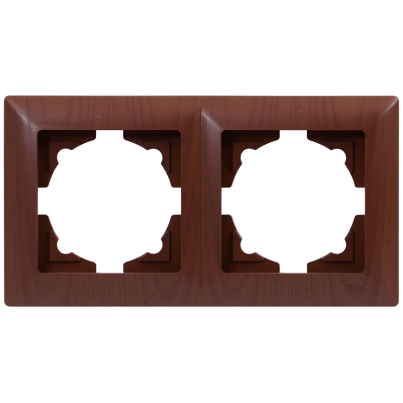 VISAGE Double Frame Dark Mahogany