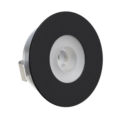 EL-CB28 LED МЕБЕЛНА ЛУНА 12V/1.2W 4000K Ф36ММ,ЧЕР.