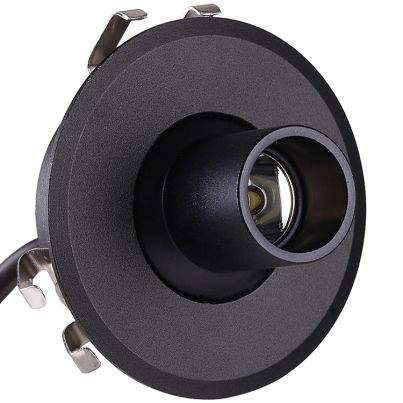 EL-CF03 LED МЕБЕЛНА ЛУНА 12V/1W 4000K Ф39ММ,ЧЕР.