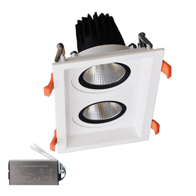 ДВОЙНА ПОДВИЖНА LED ЛУНА 2X15W 230V 3000K БЯЛА+AB