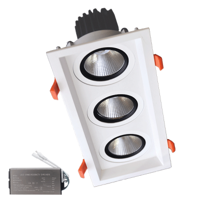 ТРОЙНА ПОДВИЖНА LED ЛУНА 3X15W 230V 4000K БЯЛА+AB