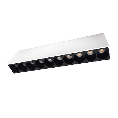 ЛИНЕЙНО ОСВ. ТЯЛО OM EL-14 20W 4000K, БЯЛО И ЧЕРНО