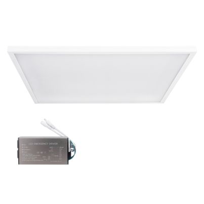 LED ПАНЕЛ 40W 595X595X40 4000K OM БЯЛ+ АВ 100LM/W