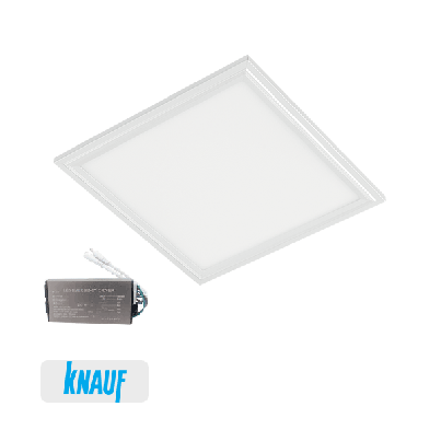 LED ПАНЕЛ ЗА ГК 48W 6400K 595X595MM БЯЛА РАМКА+АВ