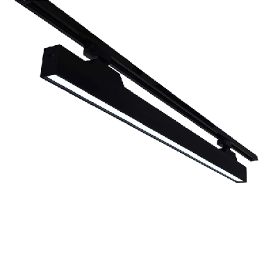 TRACK LIGHT T30 2-LINES 24W 30° CCT BLACK