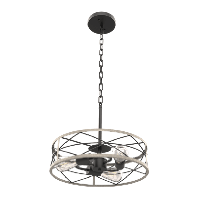 EMMA PENDANT 3XE27 MATT BLACK/WHITE