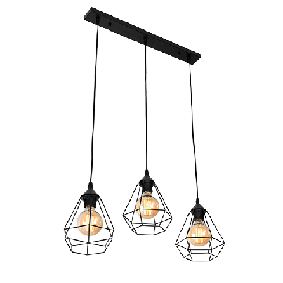 HEIDI PENDANT 3XE27 BLACK