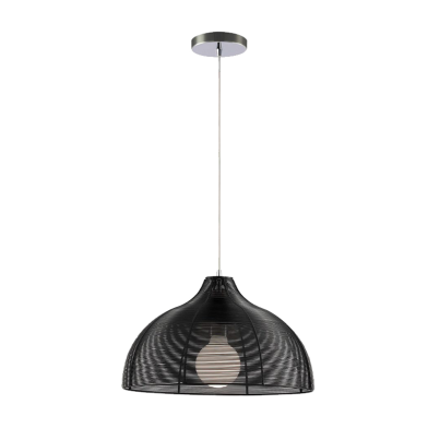 LIV PENDANT 1xE27 CHROME/BLACK
