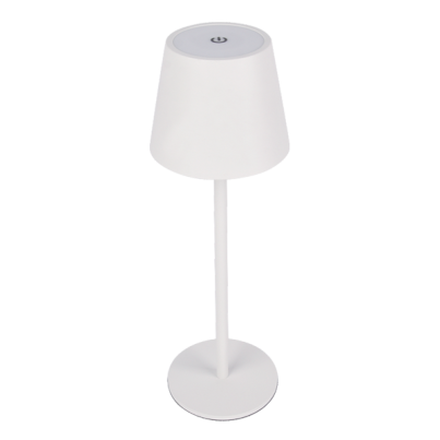 ZARA DIMMABLE TABLE LAMP 3W WITH BATTERY IP44, WHITE