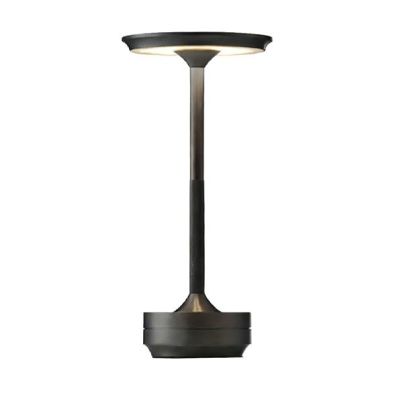 Elmark 3CCT LED настолна лампа с Touch управление, акумулаторна, регулируема бяла светлина, Gun Black