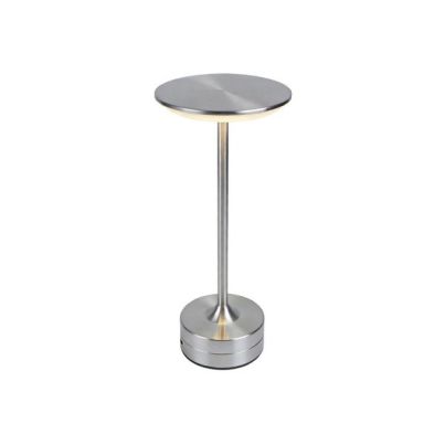 Elmark 3CCT LED настолна лампа с Touch управление, акумулаторна, регулируема бяла светлина, сребърна