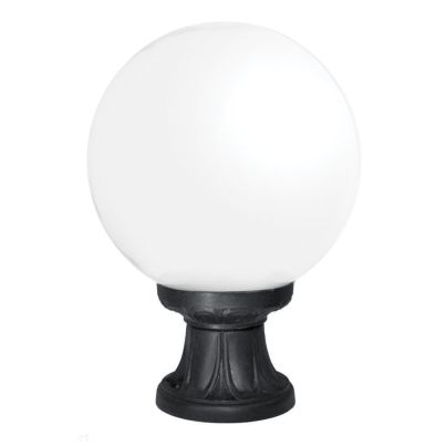 GLOBE 250 ОПАЛ ГРАДИНСКИ СТЪЛБ 1XE27 IP55 ЧЕРЕН