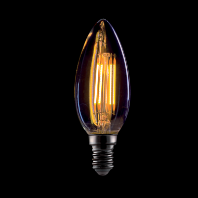 DIMM. LED VINTAGE C37 4W E14 2800-3200K SM. GLASS