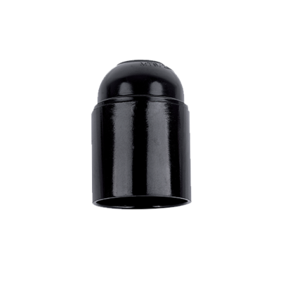 Lampholder hanging bakelite E27 black