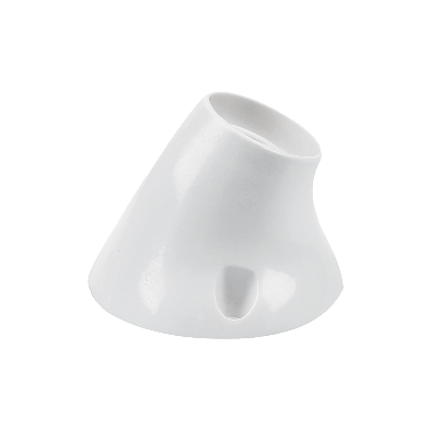 Lampholder curved wall mounting E27 white