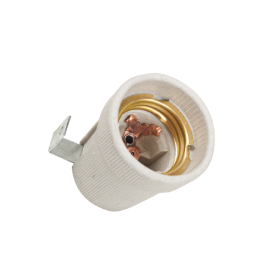 Lampholder with bracket E27 ceramic