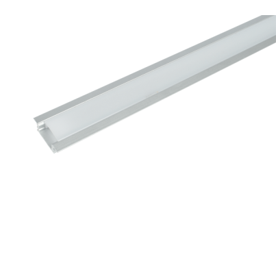 Aluminum Profile for LED strip ELM718/1 1M Recessed mounting Matt Reflector