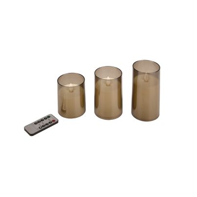 DEC. CANDELS 3000K 2XAA WITH REMOTE 3PCS, SET