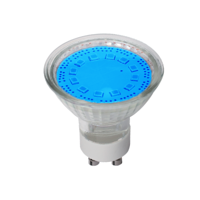 LED ЛАМПА SMD2835 3W GU10 230V 3000K СИНЯ LED ЛАМПА SMD2835 3W GU10 230V 3000K СИНЯ