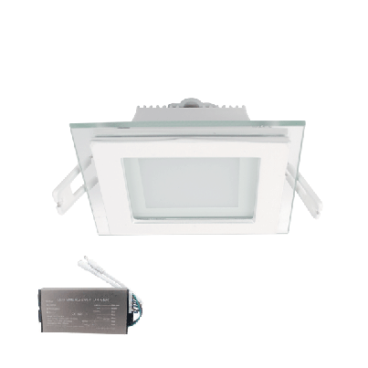 LED ПАНЕЛ КВАДРАТ СЪС СТЪКЛО 18W 2700K+ АВ