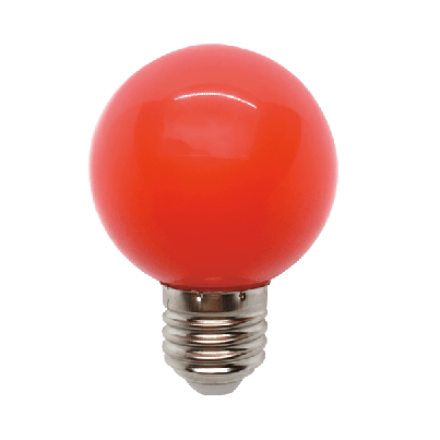 LED ЛАМПА GLOBE G45 3W E27 230V ЧЕРВЕНА