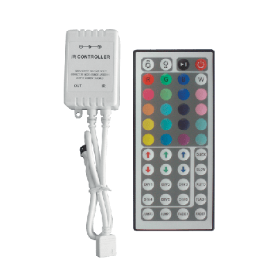 RGB IR КОНТРОЛЕР ЗА LED ЛЕНТА 12V 10A 48БУТОНА