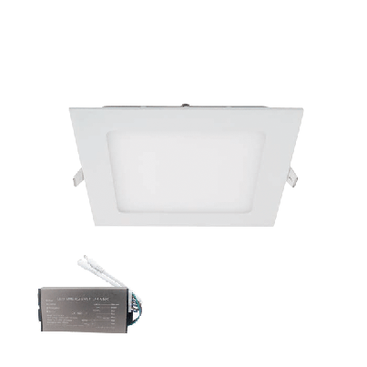 STELLAR LED panel square recessed mount 18W 6500K+ emergency kit