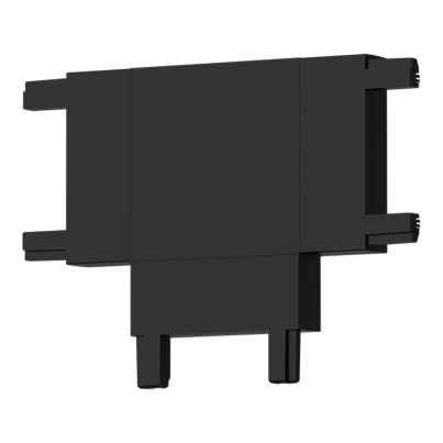 T-CONNECTOR for Ultra Slim Magnetic Track Rails ELMARK EL-USTJ - 3 COLOUR SERIES, black