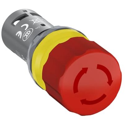 ABB АВАРИЕН СТОП С ЗАВЪРТАНЕ CE3T-10R-11 230V 1NOC