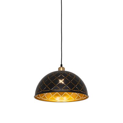 CRISTINA PENDANT 1XE27 BLACK/GOLD