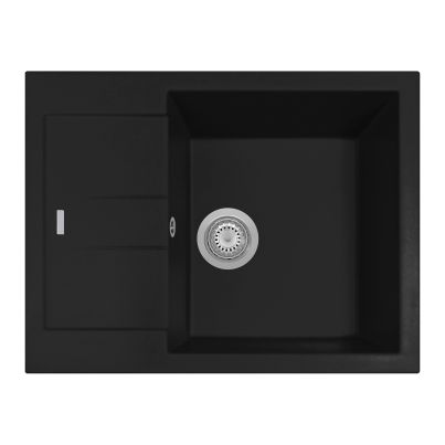 Kitchen sink ELEGANCE 65-10 650x500mm black matte